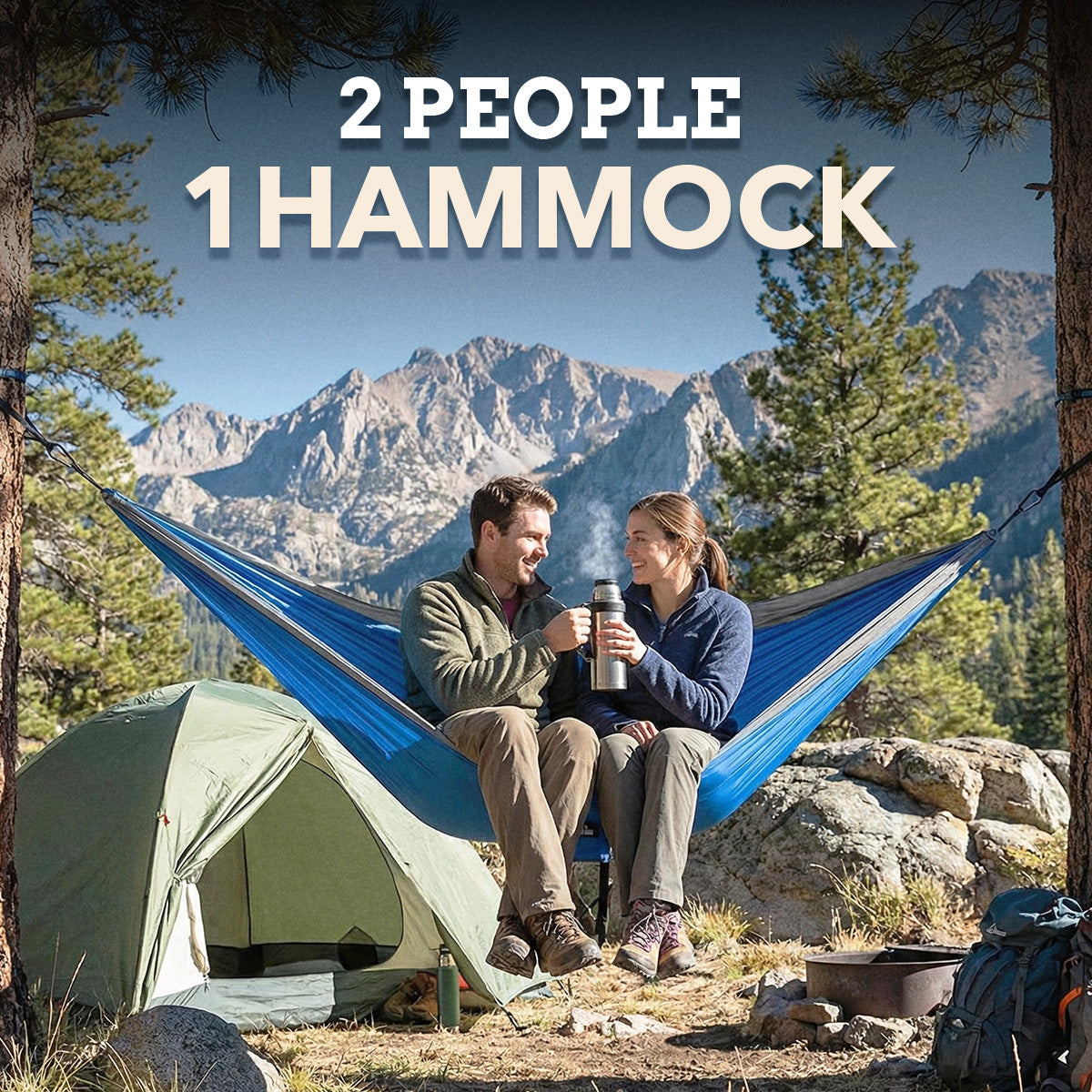 Compact Hammock With Straps