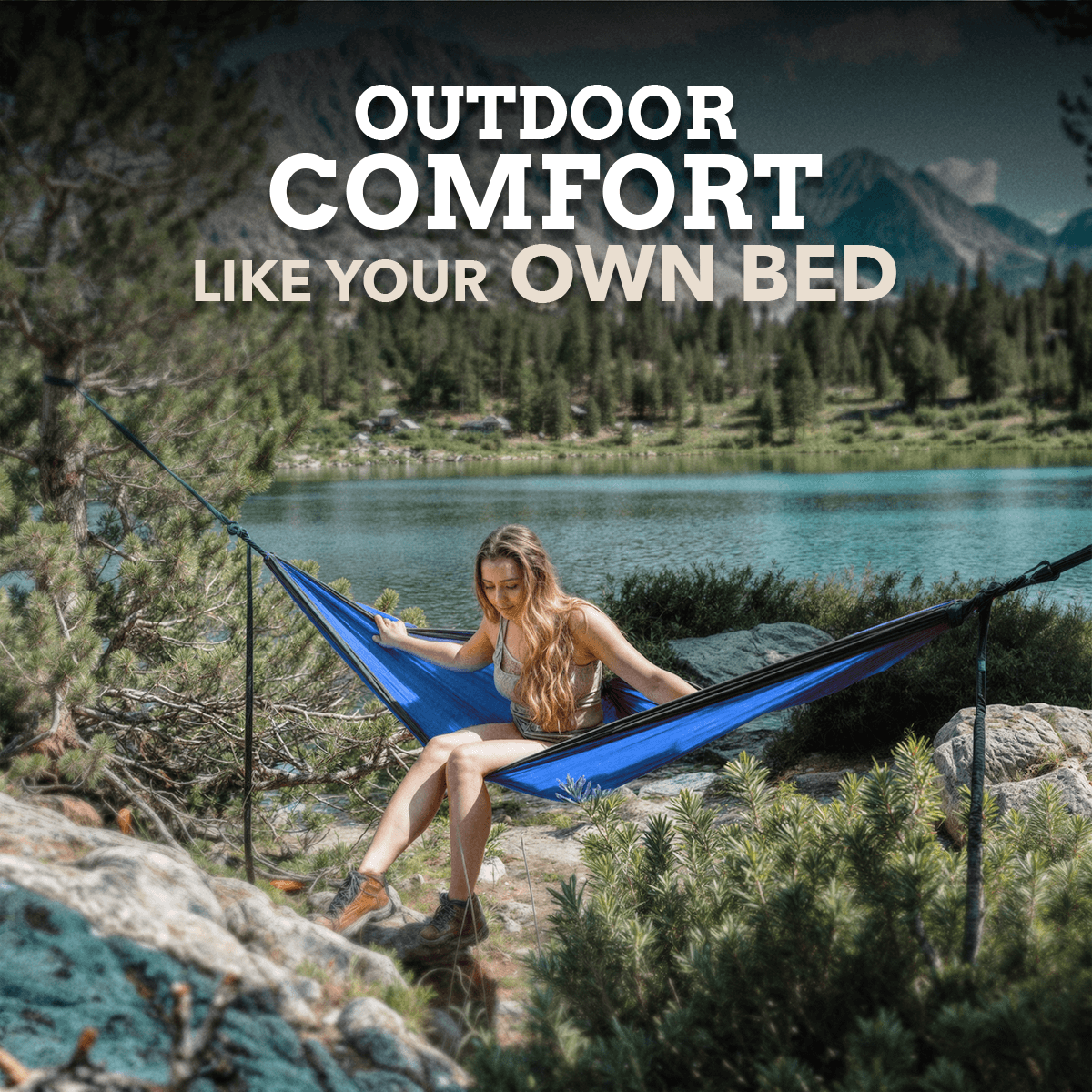 Compact Hammock With Straps