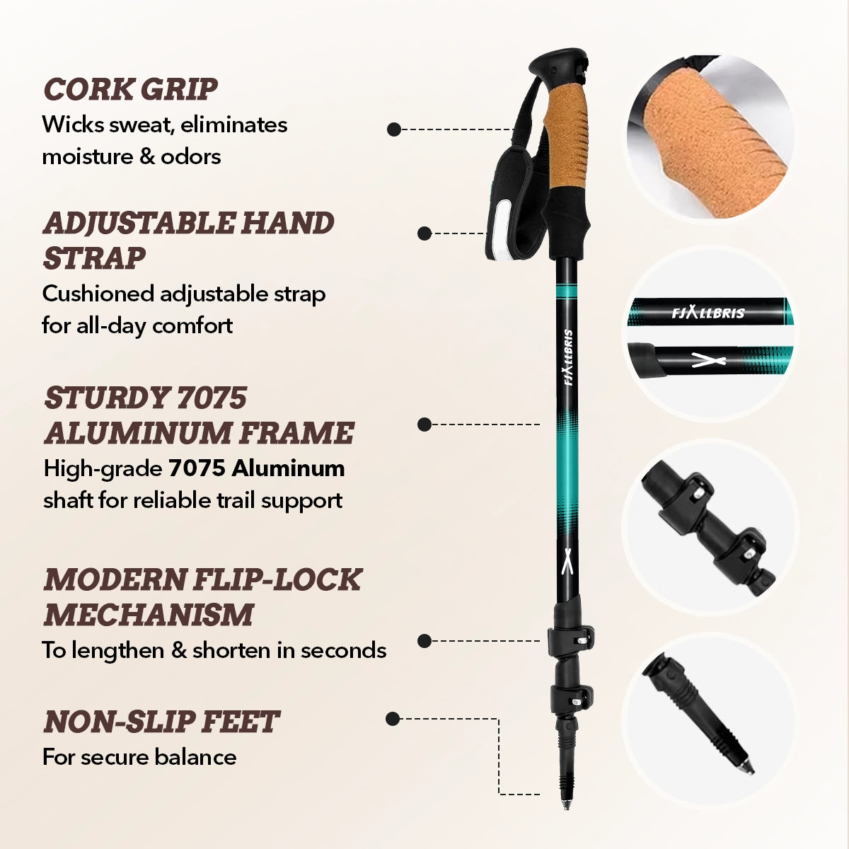 Ultralight Hiking Poles