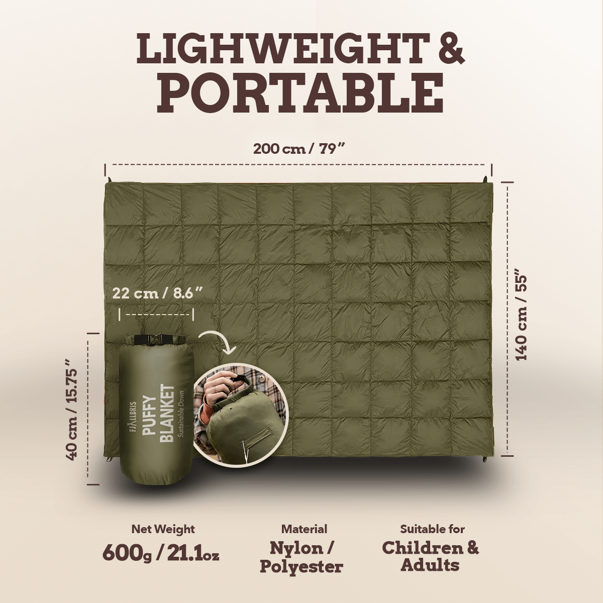 Cobertor Puffer Ultralight