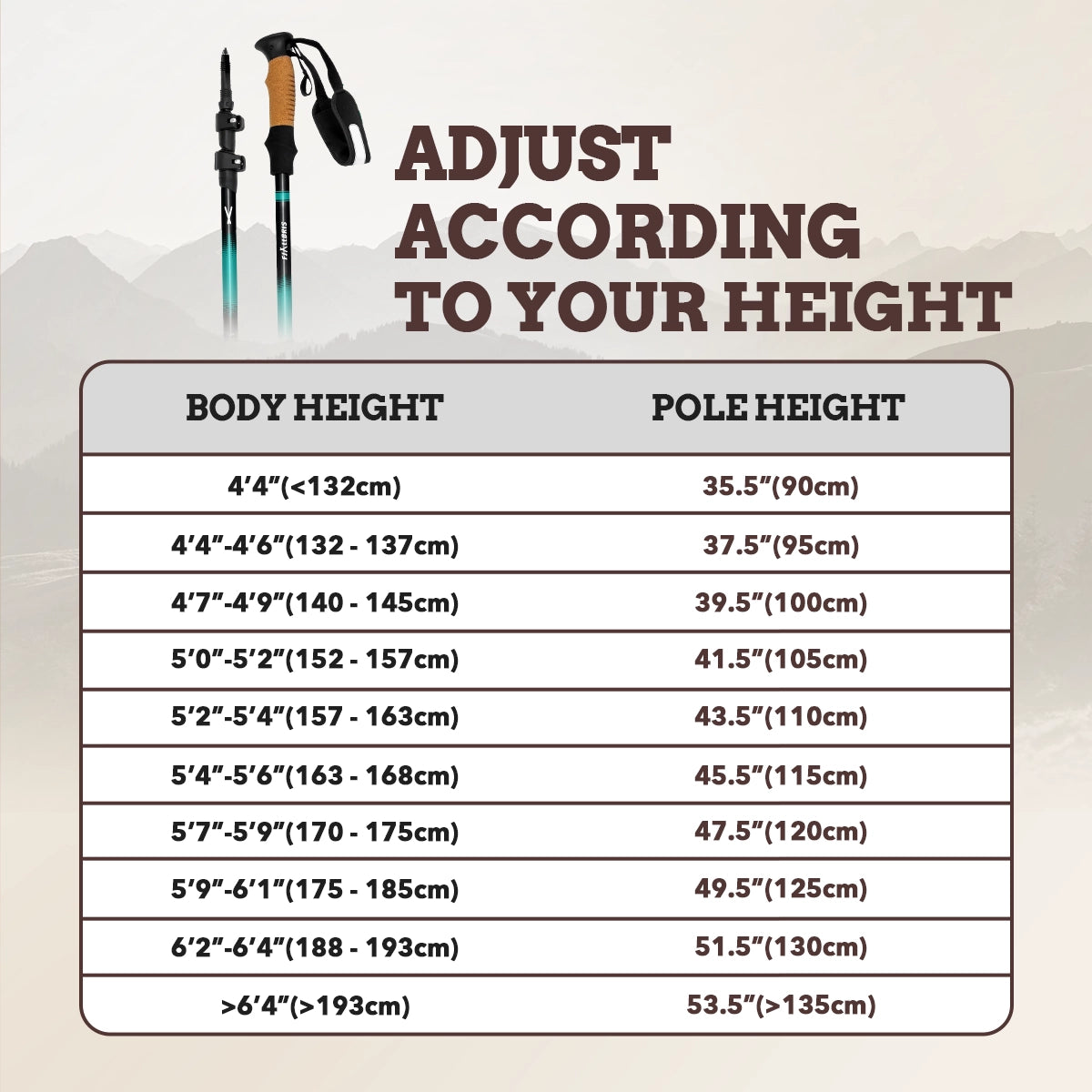 Ultralight Hiking Poles