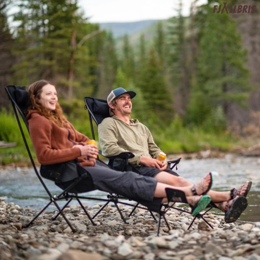 Campingstol Fotstöd