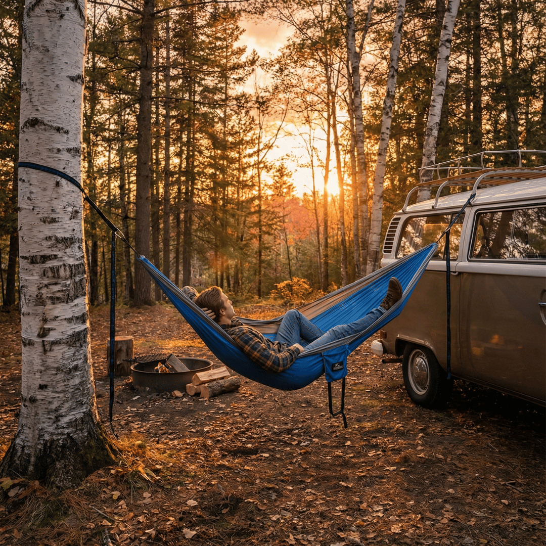 Compact Hammock With Straps